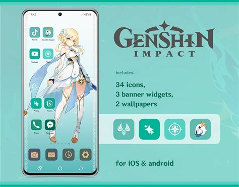 Keep the app running in the bg and power up the game. . Genshin impact app icons